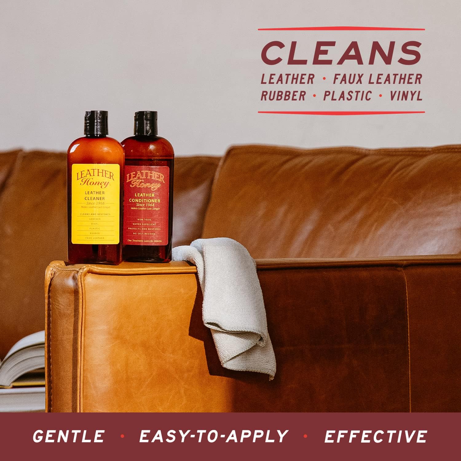 Leather Honey Non-Toxic Leather Cleaner, Concentrated Formula, 4 oz