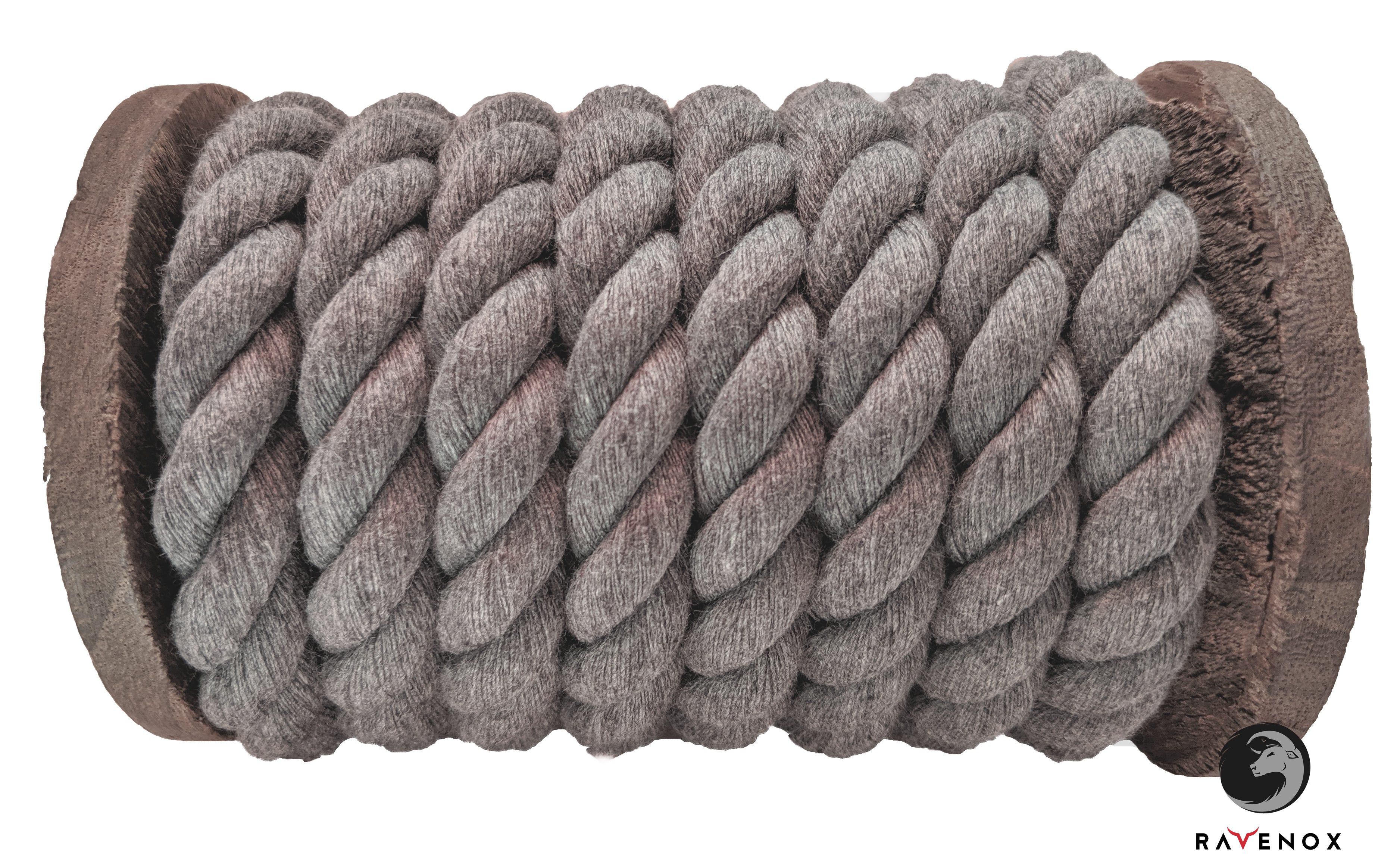 Ravenox Natural Twisted Cotton Rope, 1/4-inch X 10 Feet, Black, Made in  USA