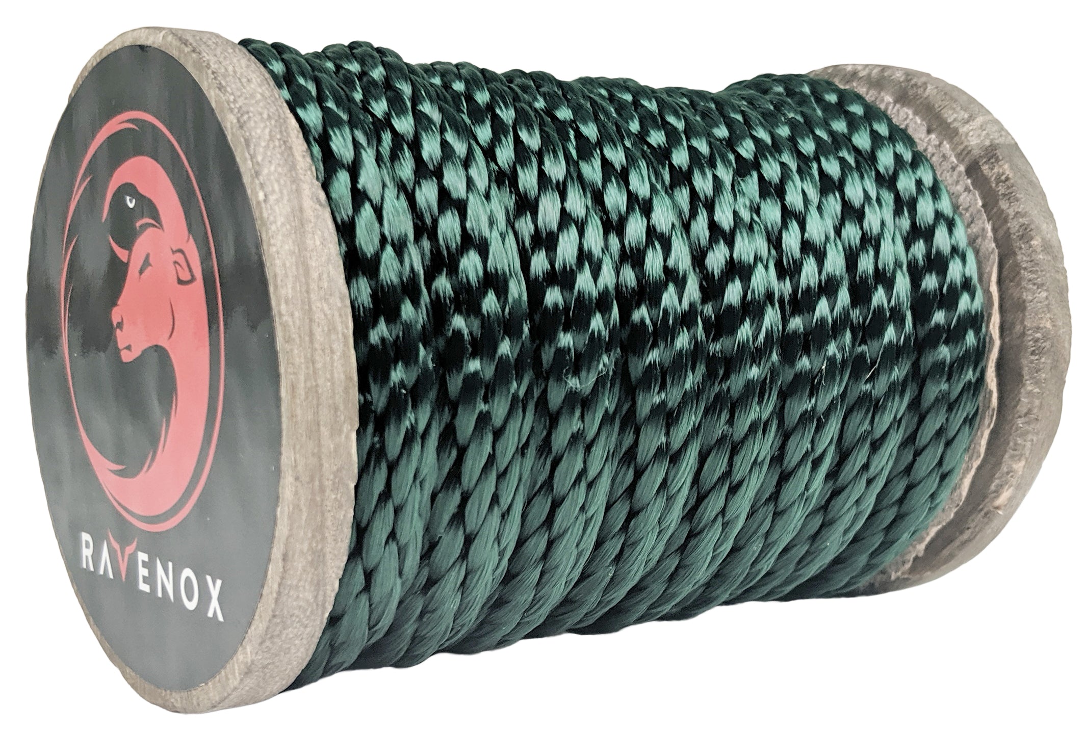 Ravenox Green Braided Utility Rope | Soft & Durable for All Use 1/2 inch x 25 Feet