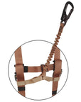 Back view of the Special Forces Full Body SPIE Harness displaying the reinforced dorsal D ring and adjustable straps designed to be worn over tactical gear and body armor. (8747399807213)