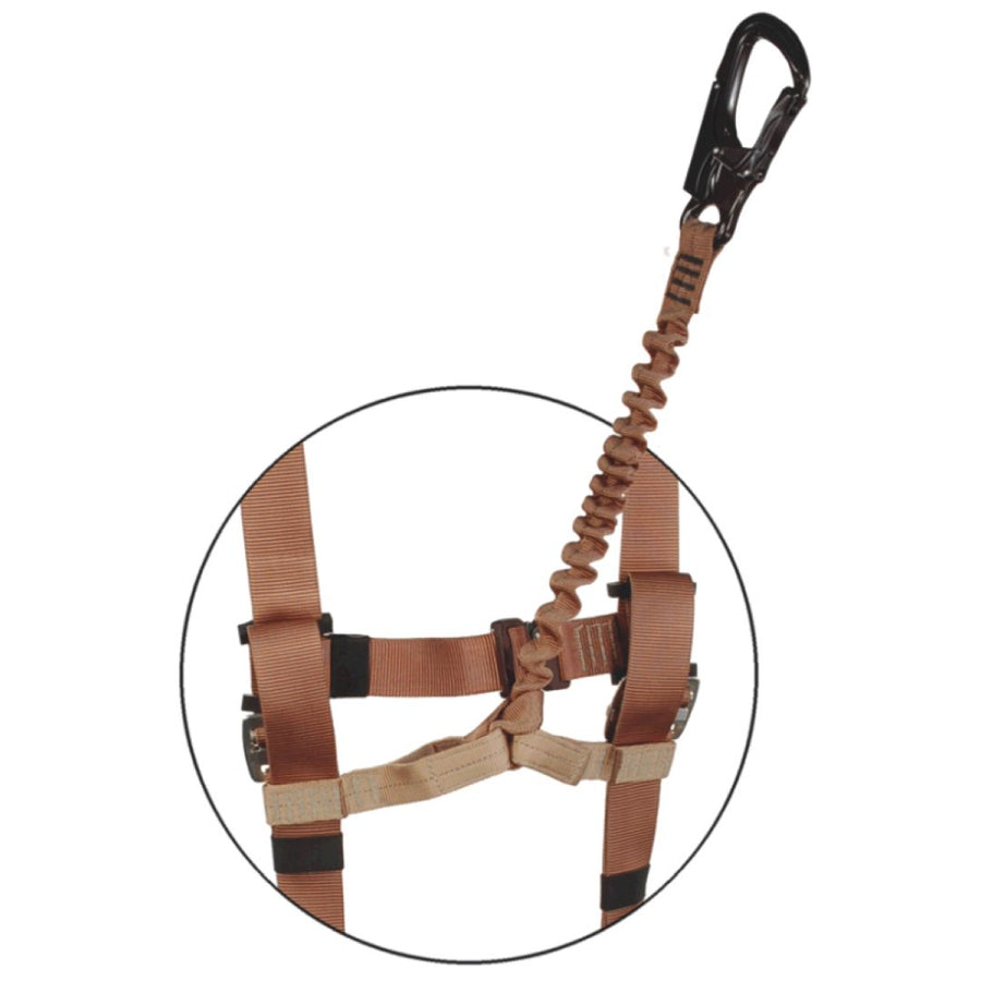 Back view of the Special Forces Full Body SPIE Harness displaying the reinforced dorsal D ring and adjustable straps designed to be worn over tactical gear and body armor. (8747399807213)