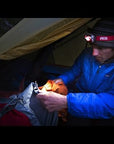 YouTube video explaining how to choose the energy source for your headlamp with PETZL's HYBRID Concept, detailing the use of AAA batteries and the CORE rechargeable battery for optimal lighting performance.