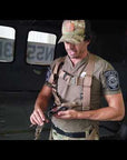 YouTube video demonstrating the use of the Special Forces Full Body SPIE Harness, including setup, secure attachment, and operation during insertion and extraction missions.