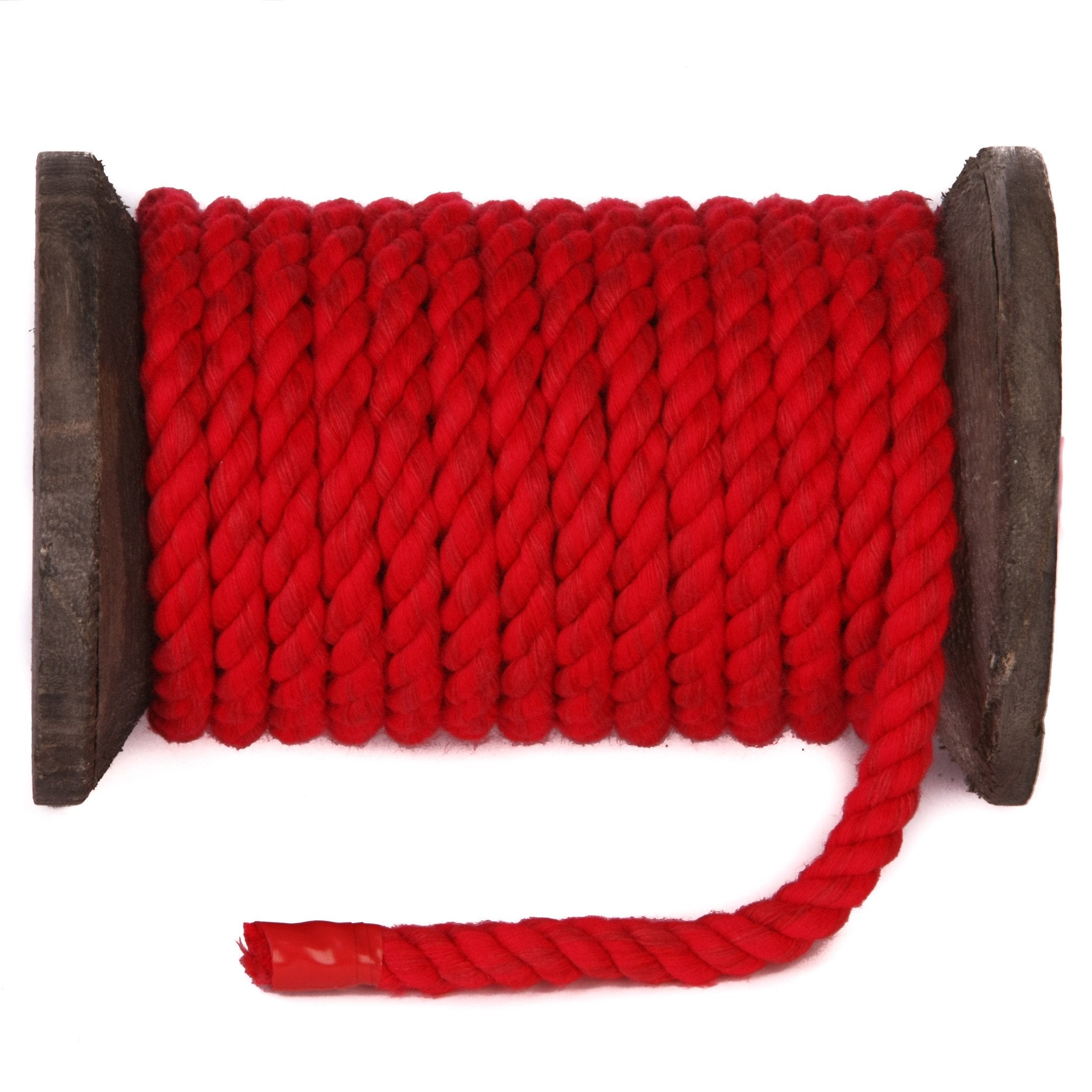 Ravenox Red Cotton Macramé Cord | Natural Cord for Macramé Projects 5 mm x 8 Yards