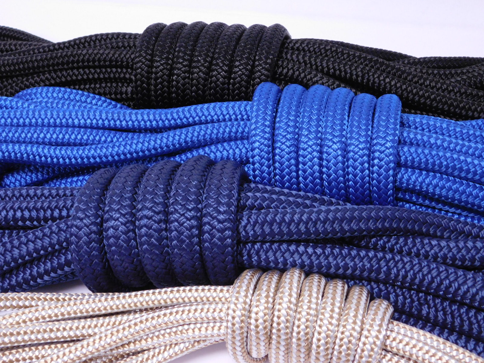 Marine Grade Double Braid Nylon Rope 1/2 x 12ft Gold for Dock Anchor Line