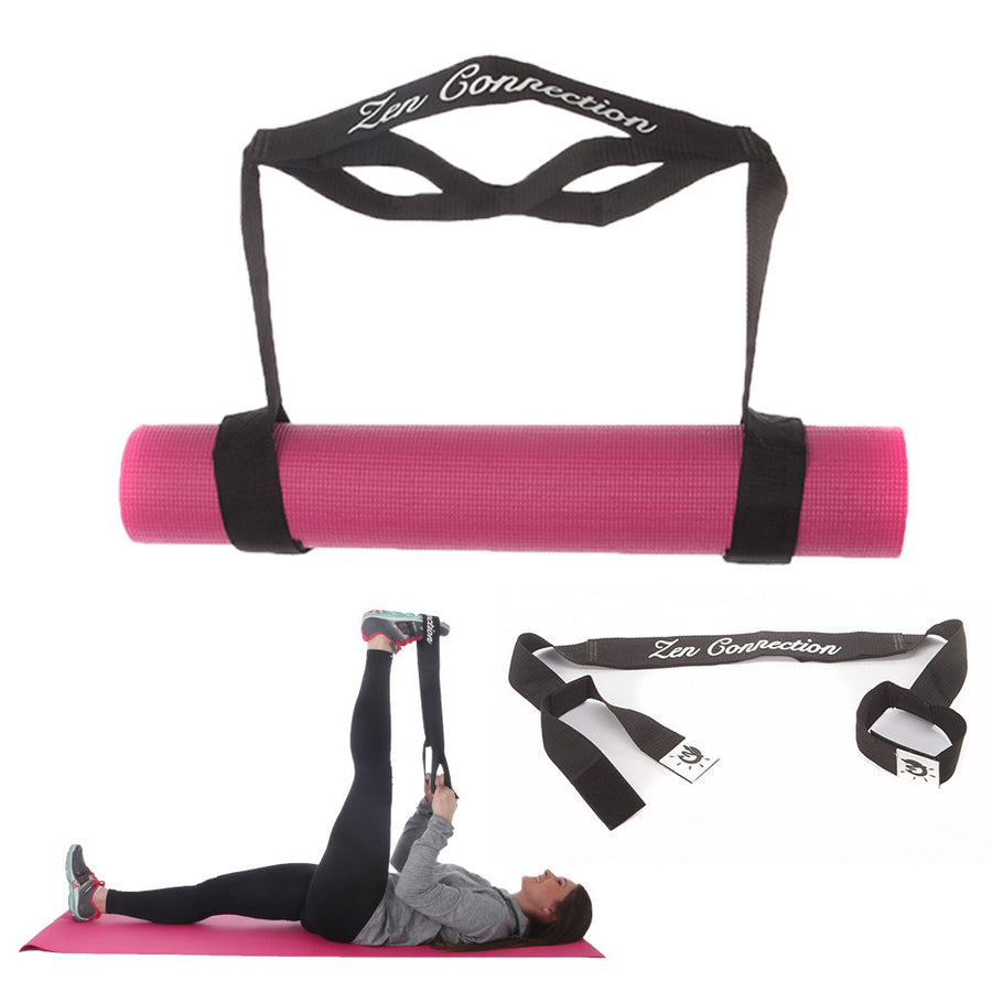 Yoga Mat Carrier Strap, Adjustable Thick Straps Sling For Carrying Large  Mats, Stretching Band