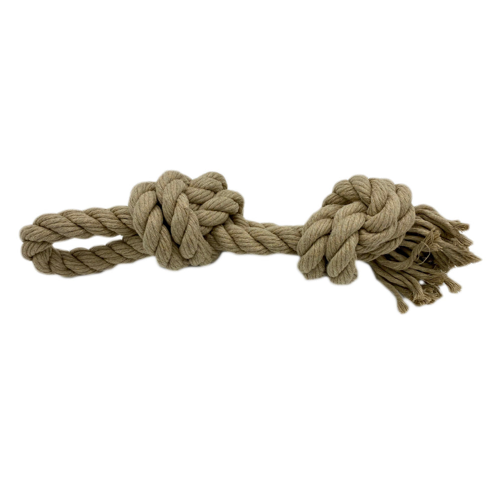 Hemp Rope Dog Toys (Triple Knot, Large)