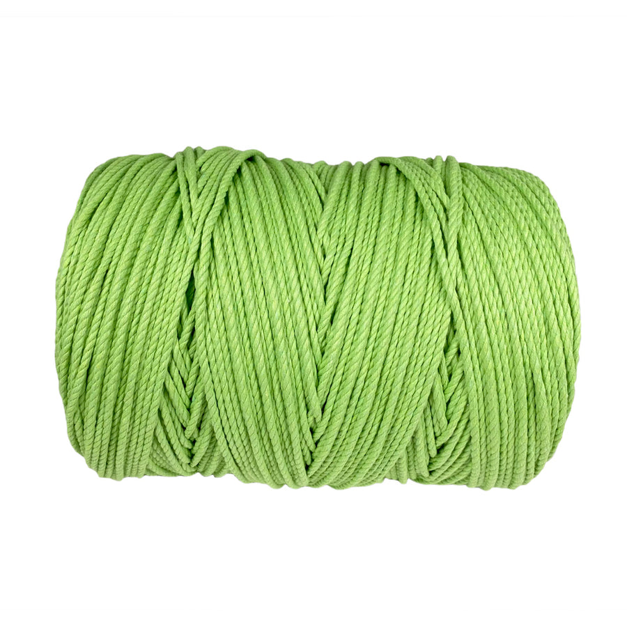 Ravenox Lime Green Cotton Macramé Cord | Cordage for Macramé Projects 3 mm x 500 Yards