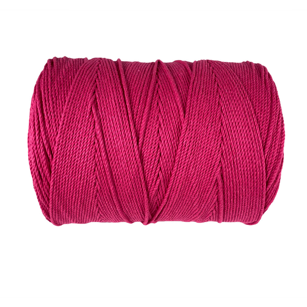 Bulk Macrame Cord 3mm 470 Meters Pink, Cotton Cord , Macrame Supplies sale , Decor Craft DIY Cord , Macrame Cord 3mm , 3Ply Cord .