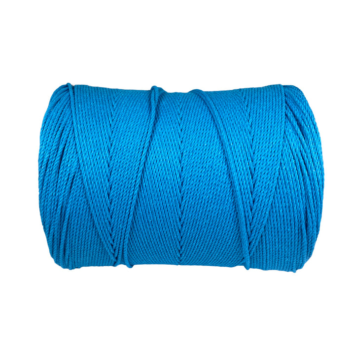 Ravenox Turquoise Cotton Macramé Cord | Cordage for Macramé Projects 3 mm x 500 Yards