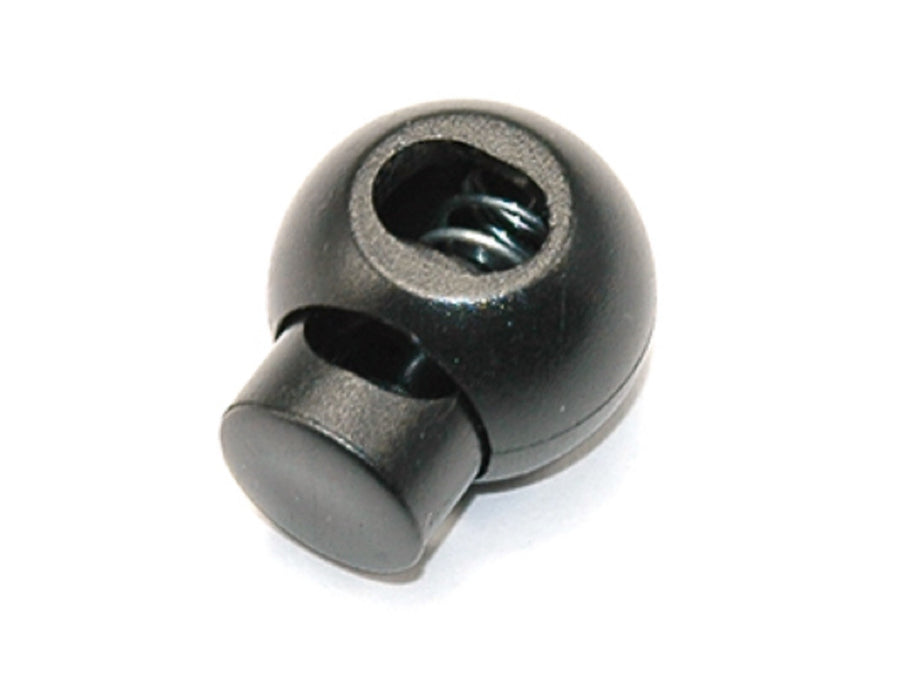 Ravenox Round Ball Cord Locks | Plastic Toggles for Paracord Black / 10 Pack