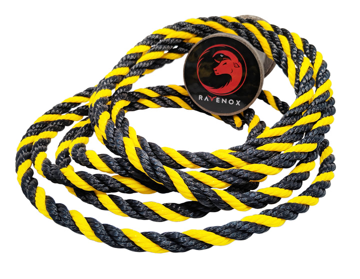 1/4-inch x 100 ft. Polypropylene Medium-Duty Twisted Rope with 80 lb. Safe  Working Load, Yellow